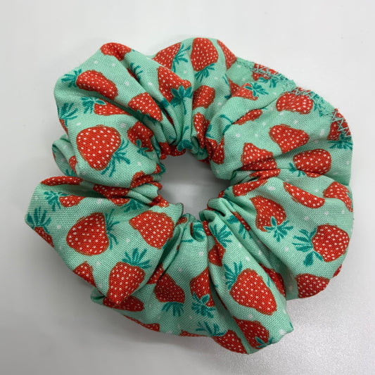 Mint Strawberry - Scrunchie