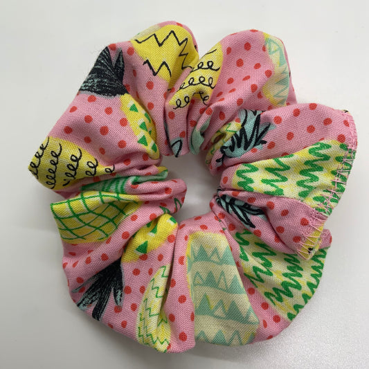 Pineapple Polkadot - Scrunchie